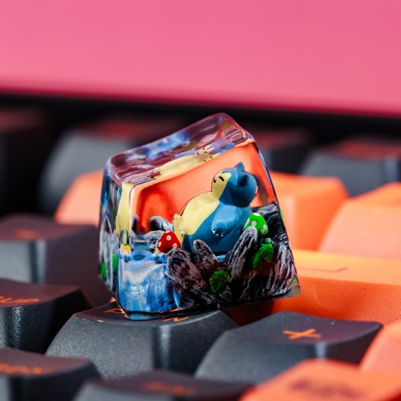 Keycap Artisan Pokémon Rayquaza S-Craft - Pour Barre D'espace - Neuf Sous Blister