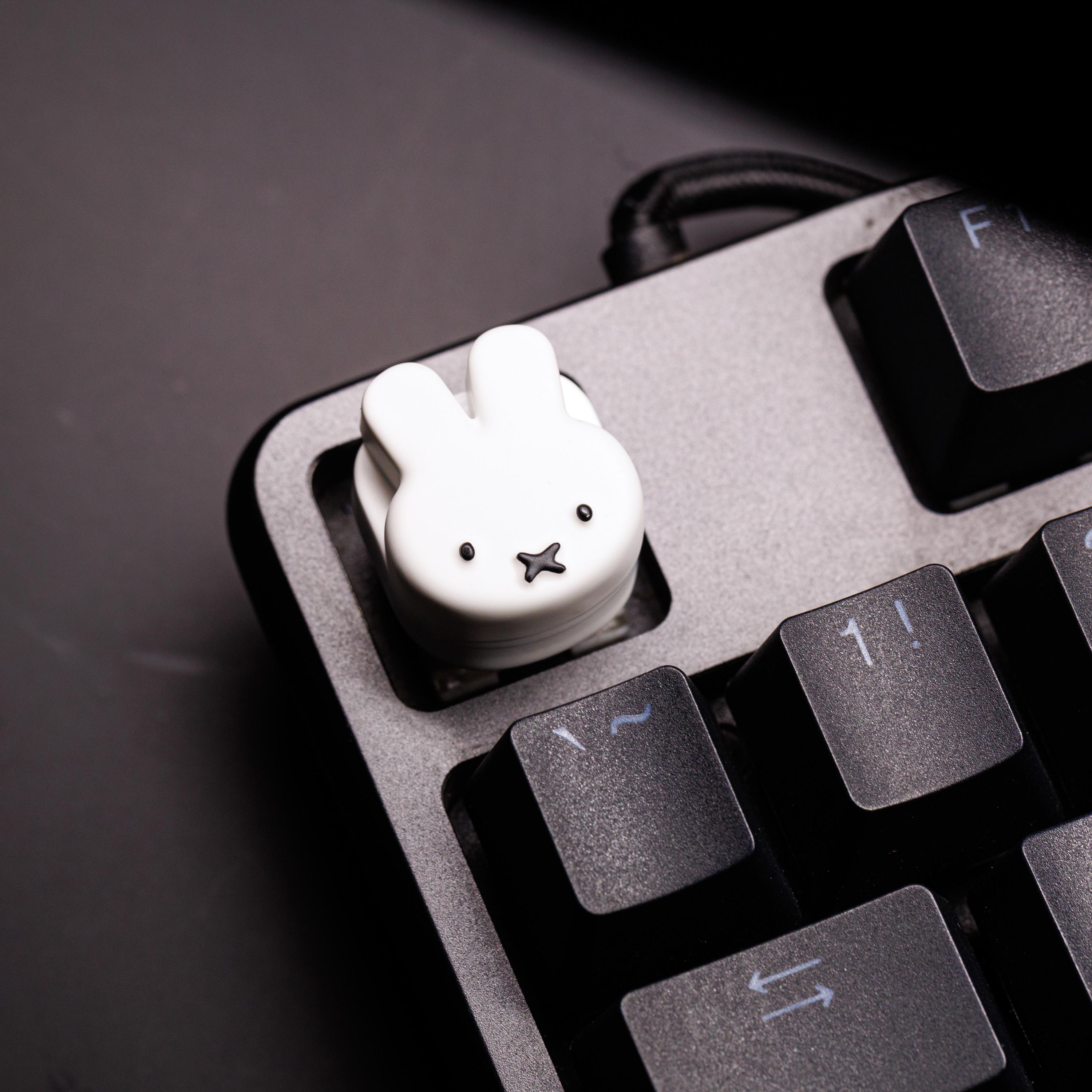 Mechanical Rabbit Keyboard Bunny Artisan Keycap, Rabbit Keycap, Cute Keycaps, Bunny Artisan Keycap ...