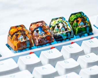 Dream Home Artisan Keycap, Anime Resin Keycap, Custom Artisan Keycap, Custom Keycaps, Artisan Keycap, Esc Keycap, Handmade Keycap