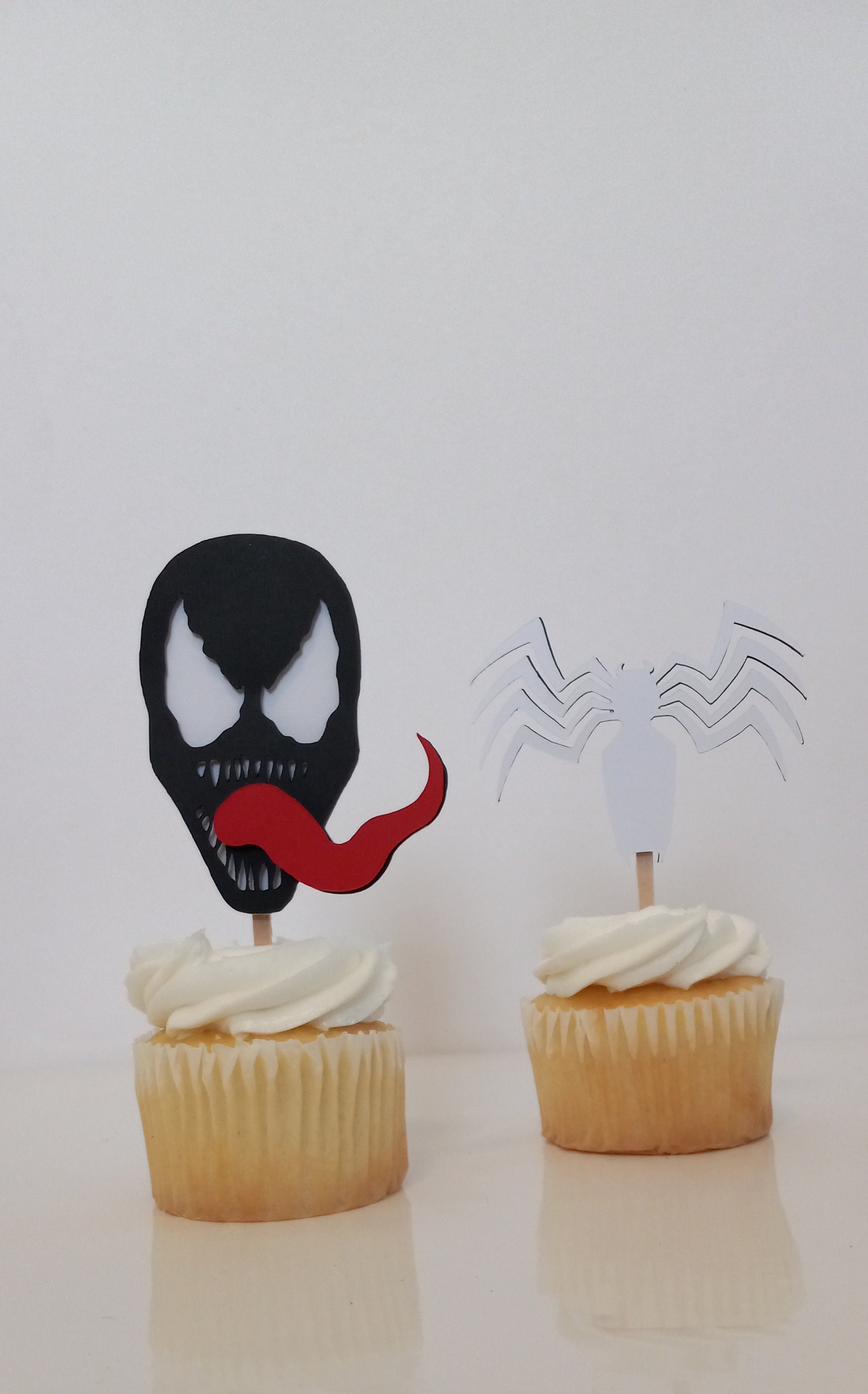 Venom Cupcake Topper Venom Birthday Spiderman Birthday Etsy Canada