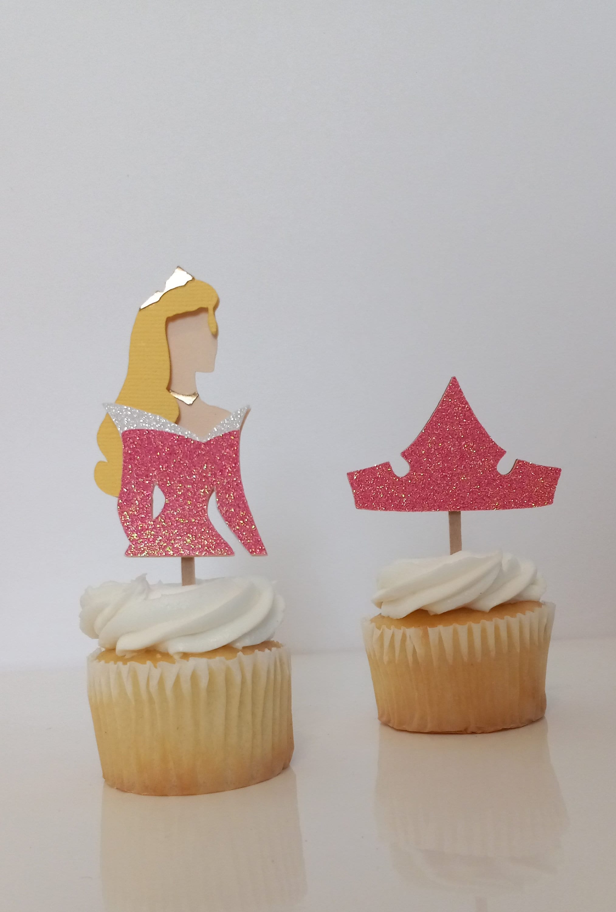Princess Aurora Cupcake Toppers Sleeping Beauty Birthday - Etsy
