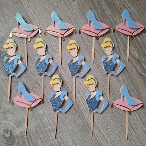 Princess Cinderella Cupcake Toppers, Cinderella Theme, Cinderella Birthday Party