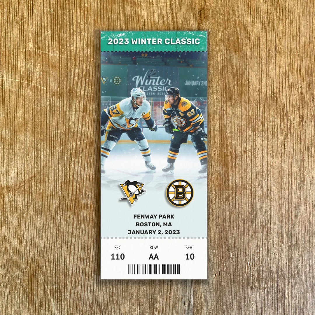 2023 Winter Classic Replica Ticket Stub Customizable Any Seat Etsy