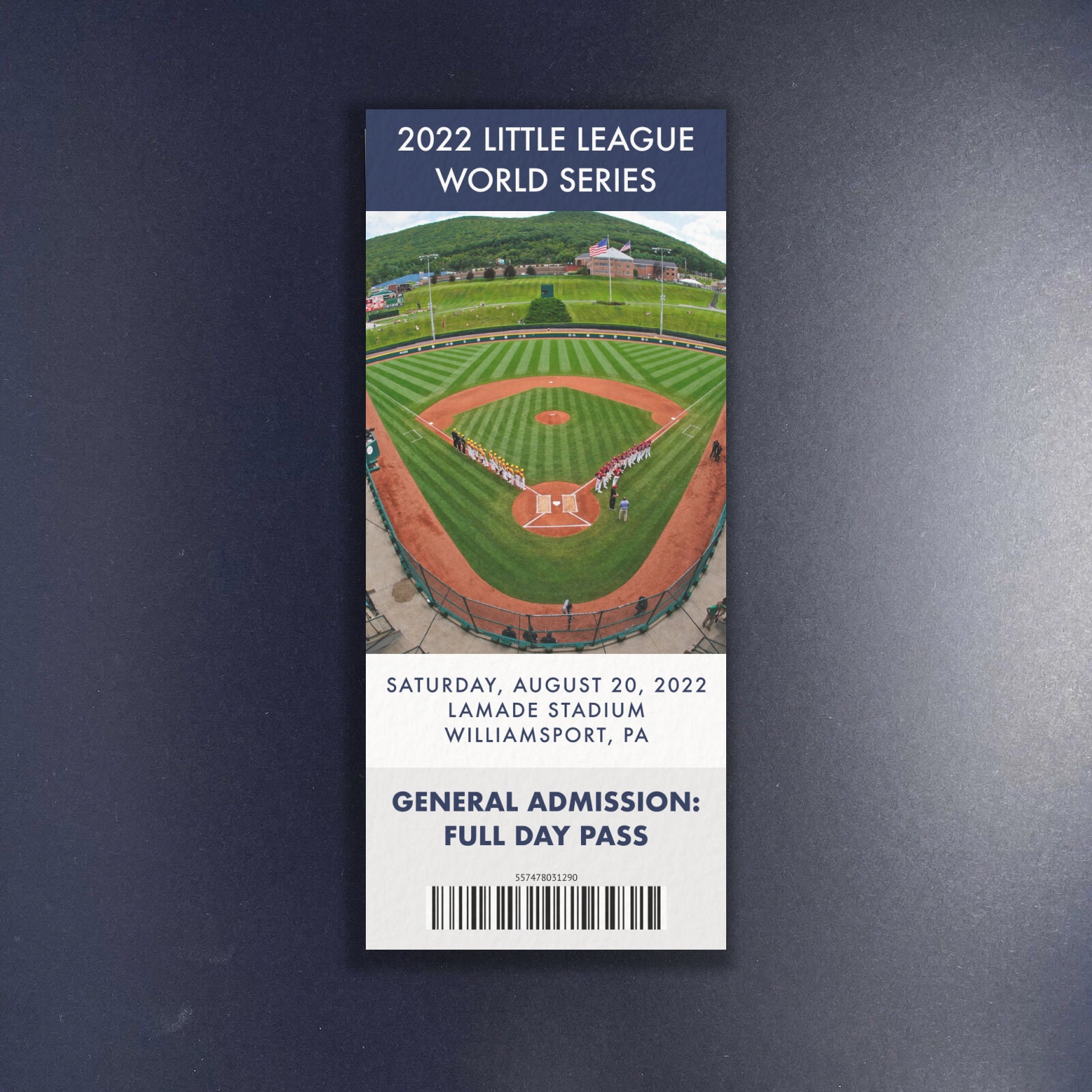 2022 LLWS Replica Ticket Stub Memorabilia Williamsport PA Etsy