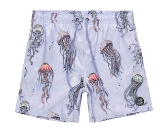 Jellyfish (Lavender) Pool Shorts