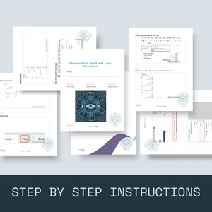 Construction Company Profit And Loss Statement, Profit And Loss Template Google Sheets, Bookkeeping Template, Income Statement Template image 7