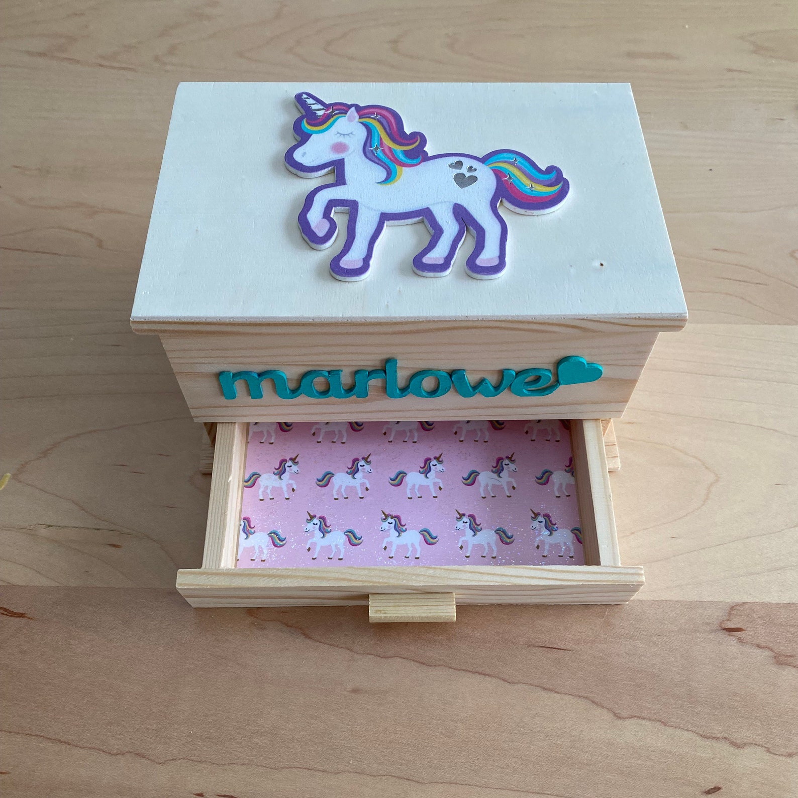 Toddler Girl Jewelry Box Jewelry Box Toddler Gift Girl Etsy