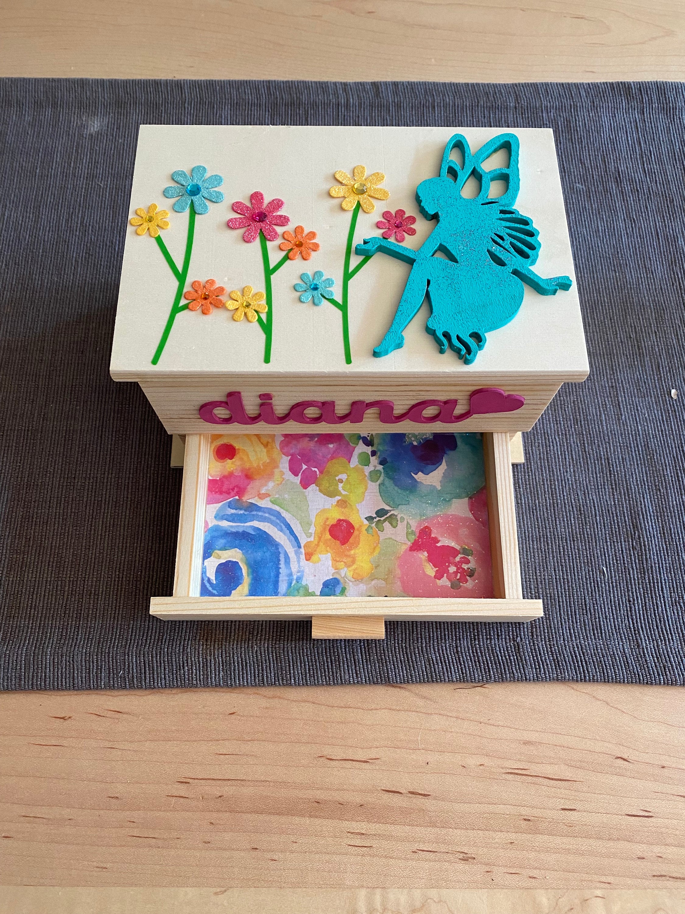 Fairy Jewelry Box Jewelry Box Girls Jewelry Box Girl Gift Toddler