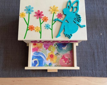 Fairy Jewelry Box | Jewelry Box |  Girls Jewelry Box | Girl Gift | toddler Jewelry Box | Flower Jewelry Box | Fairy