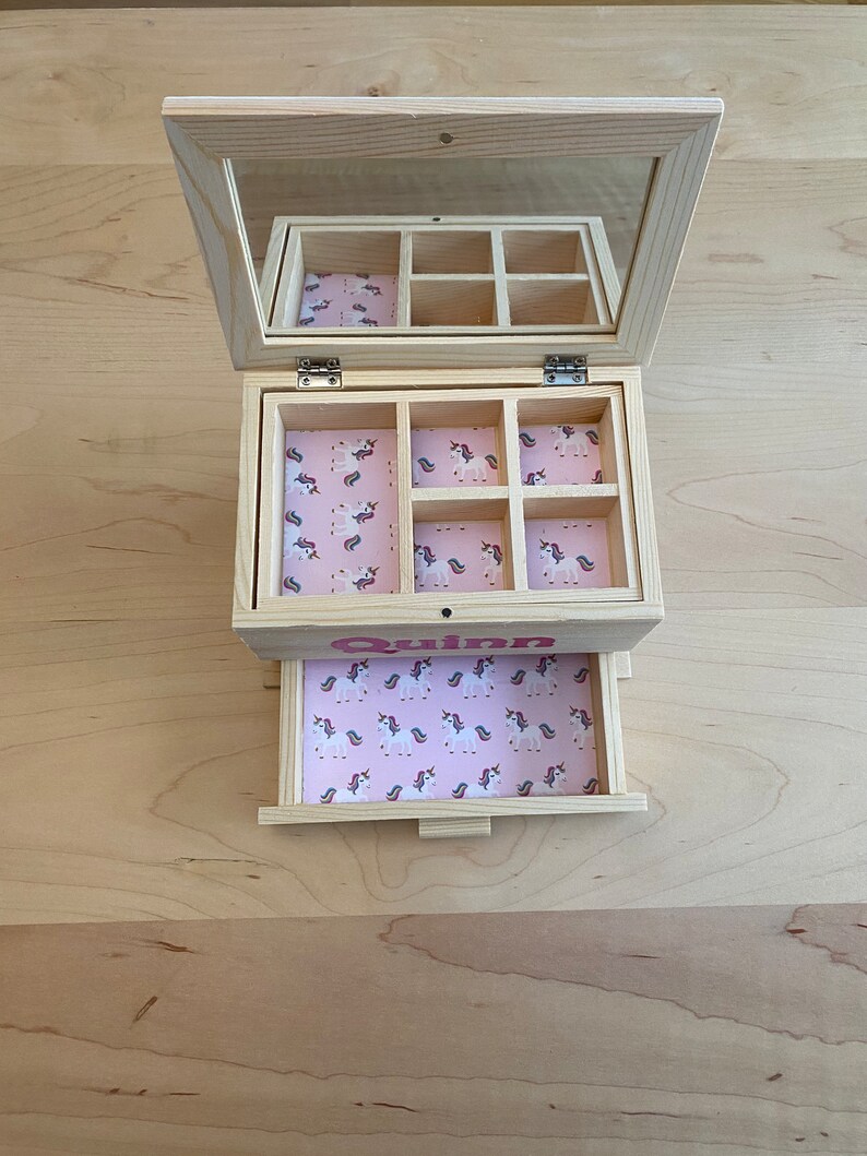 Toddler Girl Jewelry Box Jewelry Box Toddler Gift Girl Etsy