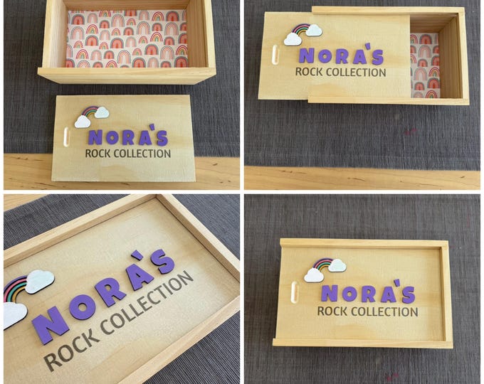 Rock Collecting Box | Personalized Rock Collection Box | Kids Rock Collection | Kid Gift Idea