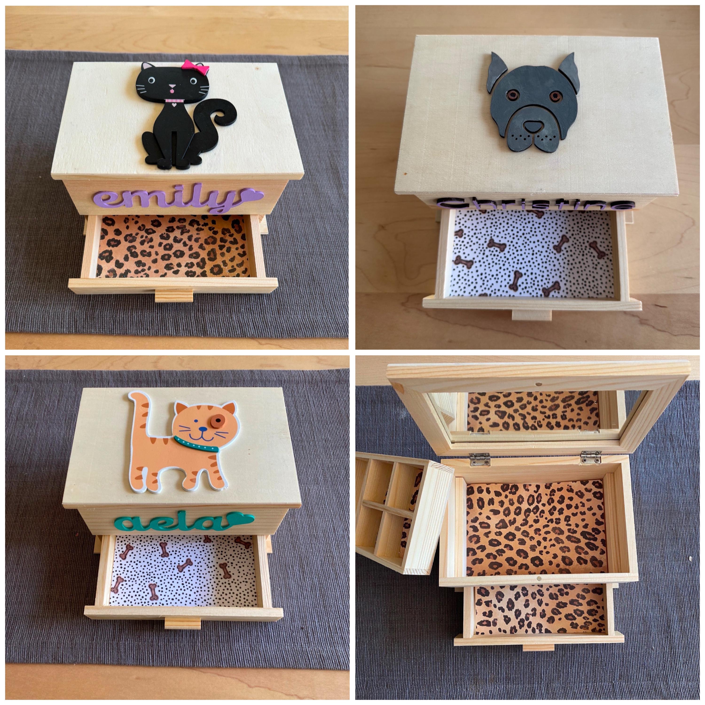 チャーミーキティ wooden jewelry case Amazon.com: Generic Wooden Jewellery Box With Ceramic 4