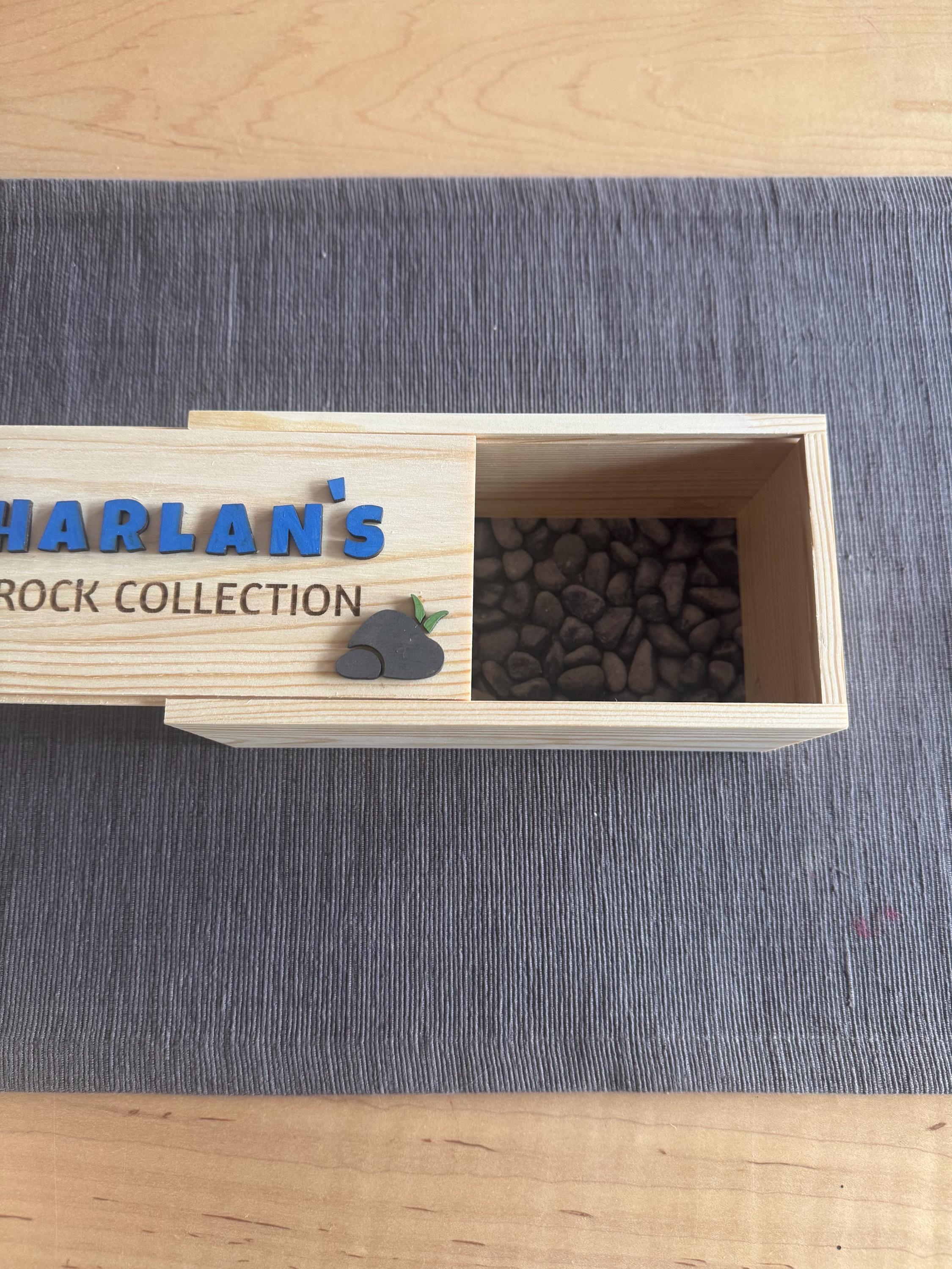 Rock Collecting Box | Personalized Rock Collection Box | Kids Rock ...
