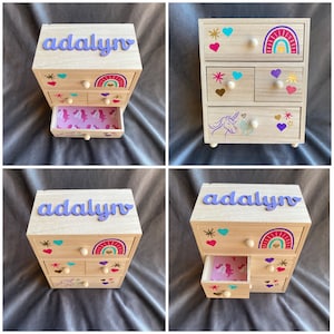 Girl Jewelry Box | Jewelry Box | Girls Birthday Gift | toddler gift | girl gift | girls jewelry box | unicorn gift |