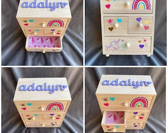 Girl Jewelry Box | Jewelry Box | toddler gift | girl gift | girls jewelry box | unicorn