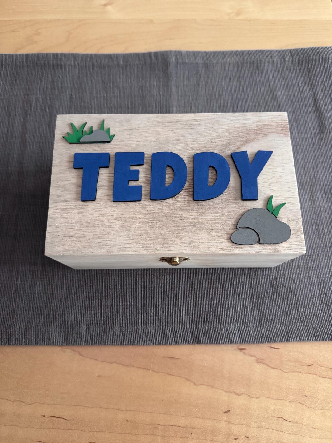 School Rocks Box Rock Collecting Box Large | Personalized Rock Collection Box | Kids ...