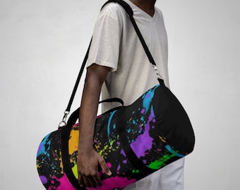 Bolsa de lona de colores neón