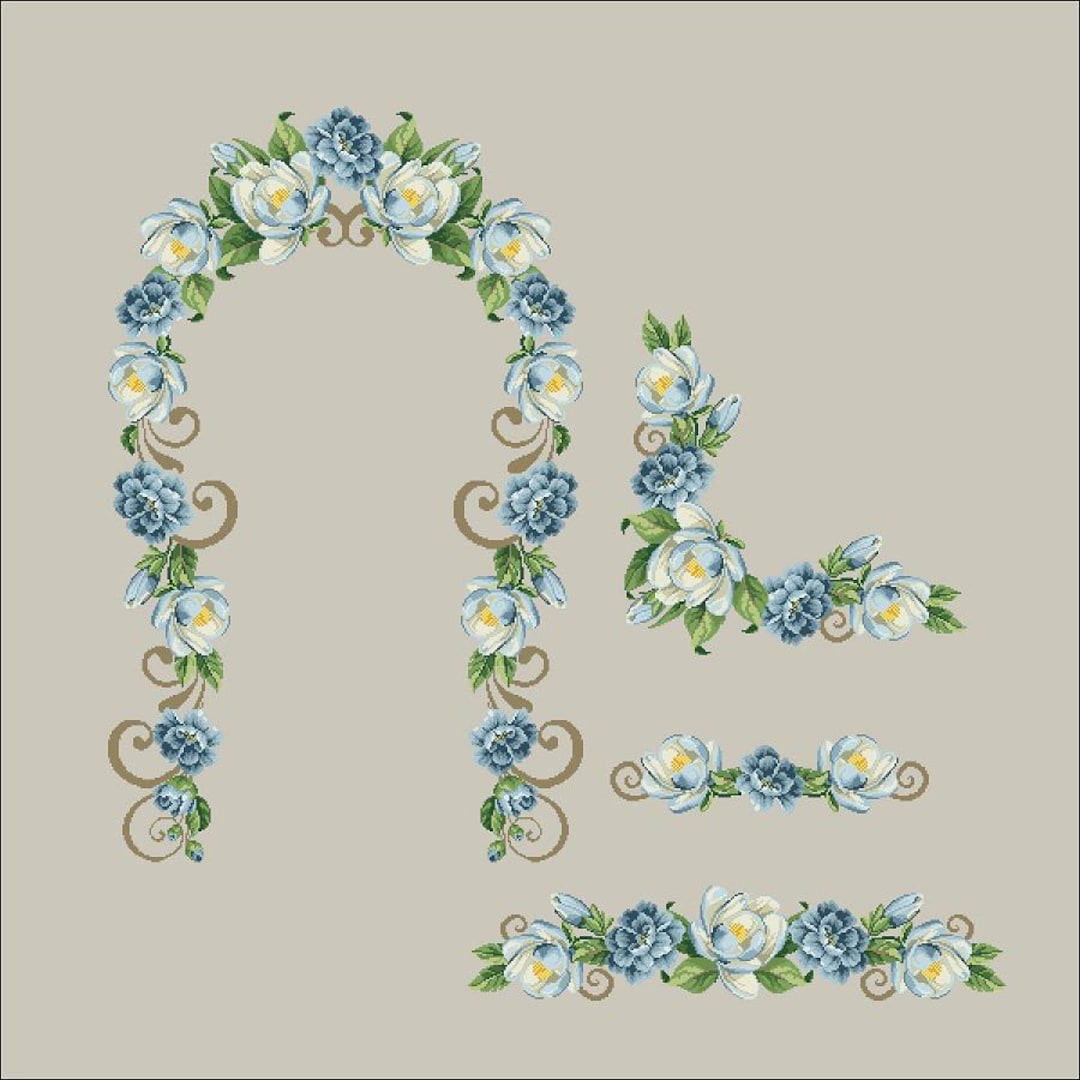 MAGNOLIA CROSS STITCH(NK474) - Etsy Israel