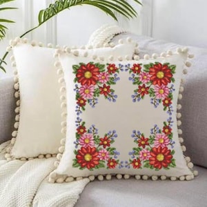 Colorful Cross Stitch Pattern: 12 DMC Colors (PDF Download)