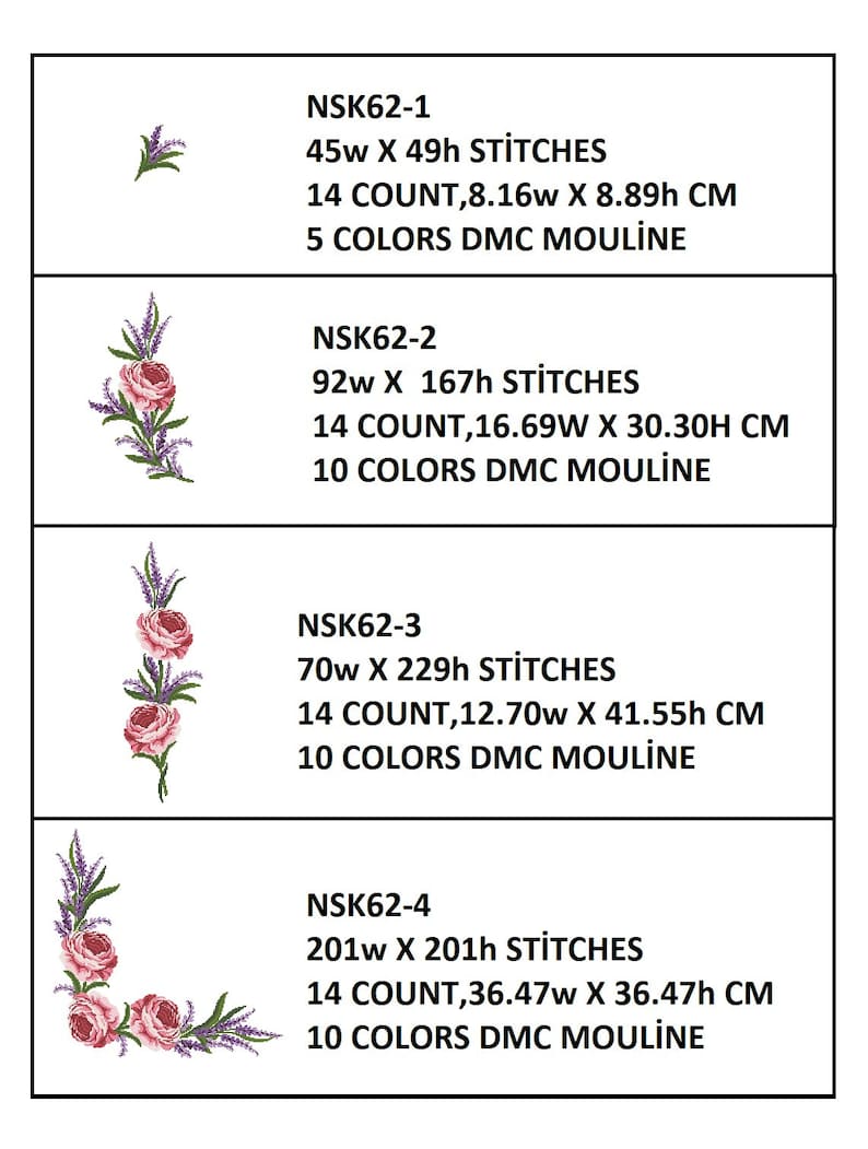 NSK62 CROSS STİTCH - Etsy