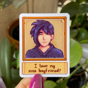 I Love Sebastian Sticker / Stardew Valley Spouse Vinyl Decal / I can fix him / SDV Funny Gamer Die-cut for Laptop Waterbottle Waterproof