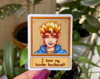 I Love Sam Sticker / Stardew Valley Spouse Vinyl Decal / SDV Funny Gamer Die-cut for Laptop Waterbottle Waterproof