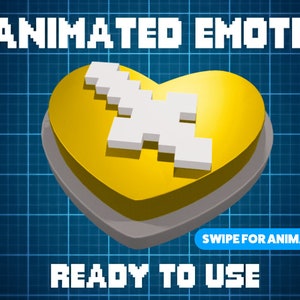 ANIMATED EMOTE Yellow | Mod Love, Heart Emote, Kick Emote, Twitch Emote, Discord Emote, Streamer Emote, Ready to Use.