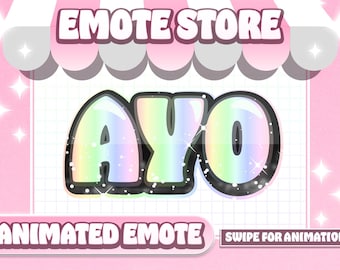 EMOTE ANIMATA Pastello / Emote meme digitale AYO per Twitch, Kick, Discord