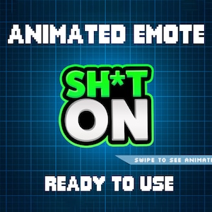 ANIMATED EMOTE Green | Sh*t On Emote, Kick Emote, Twitch Emote, Discord Emote, Streamer Emote, Ready to Use.