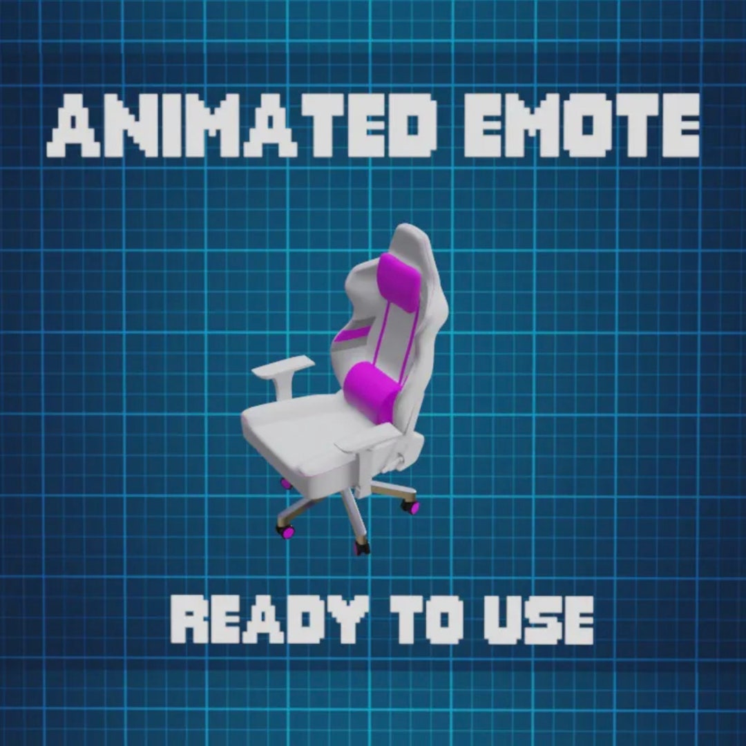 ANIMATED EMOTE Pink AFK Chair Emote Gaming Chair Emote Kick Emote ANIMATED EMOTE Pink AFK Chair Emote Gaming Chair Emote Kick Emote
