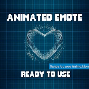 ANIMATED EMOTE White Firework Heart | Heart Emote, Kick Emote, Twitch Emote, Discord Emote, Streamer Emote, Ready to Use.