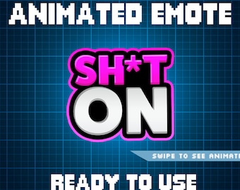 ANIMATED EMOTE Pink | Sh*t On Emote, Kick Emote, Twitch Emote, Discord Emote, Streamer Emote, Ready to Use.