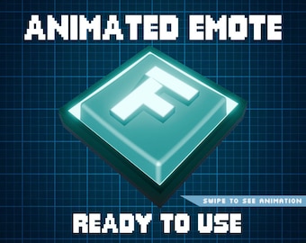 ANIMATED EMOTE Aqua | F Key Emote, Kick Emote, Twitch Emote, Discord Emote, Streamer Emote, Ready to Use.