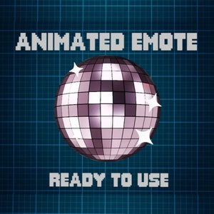 ANIMATED EMOTE Light Pink | Disco Ball Emote, Kick Emote, Twitch Emote, Discord Emote, Streamer Emote, Ready to Use.