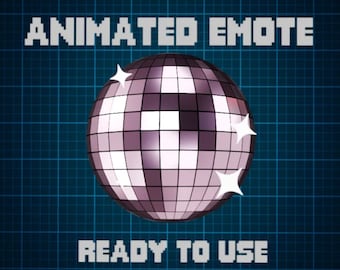 ANIMATED EMOTE Light Pink | Disco Ball Emote, Kick Emote, Twitch Emote, Discord Emote, Streamer Emote, Ready to Use.