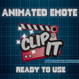 ANIMATED EMOTE Red | Clip It Emote, Kick Emote, Twitch Emote, Discord Emote, Streamer Emote, Ready to Use.