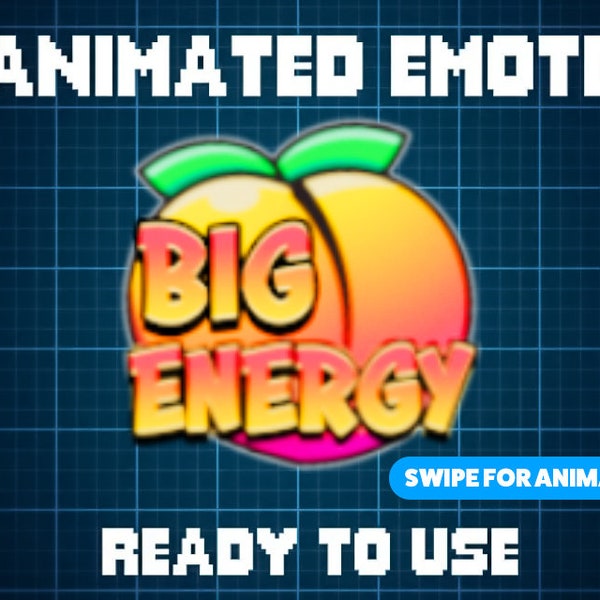 ANIMATED EMOTE | Big Booty Energy, Kick Emote, Twitch Emote, Discord Emote, Streamer Emote, Ready to Use.