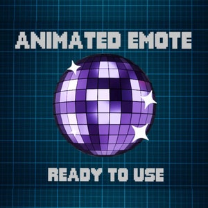 ANIMATED EMOTE Purple | Disco Ball Emote, Kick Emote, Twitch Emote, Discord Emote, Streamer Emote, Ready to Use.
