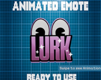 ANIMATED EMOTE Light Pink | Lurk Emote, Kick Emote, Twitch Emote, Discord Emote, Streamer Emote, Ready to Use.
