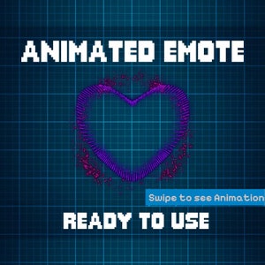 ANIMATED EMOTE Purple Firework Heart | Heart Emote, Kick Emote, Twitch Emote, Discord Emote, Streamer Emote, Ready to Use.