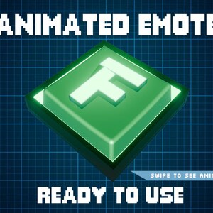 ANIMIERTES EMOTE Mint | F Key Emote, Kick Emote, Twitch Emote, Discord Emote, Streamer Emote, gebrauchsfertig.