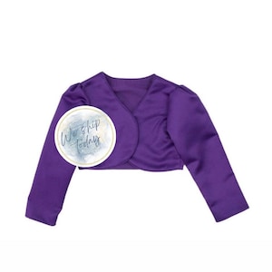 Girls purple shop bolero