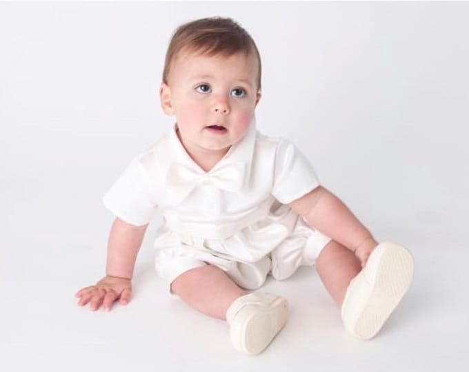 Vintagespired- Boys Christening Suite-Ivory main image 0