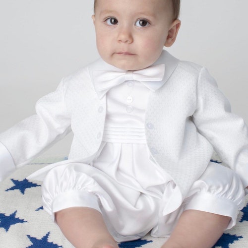 Boys Baptism Outfit Baby Boy Christening Outfit - Etsy