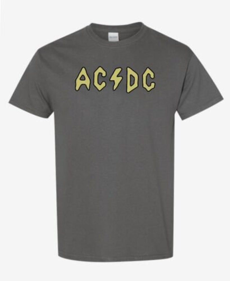 ACDC AC DC / Metallica Shirt Beavis and Butthead Halloween Costume Youth Size image 2