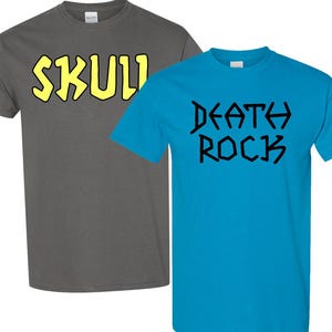 Beavis and Butthead T Shirt Couple&#39;s Costume Death Rock / Skull Unisex Fast Shipping! ACDC AC\DC Cartoon Funny T-Shirt Show 90s Novelty