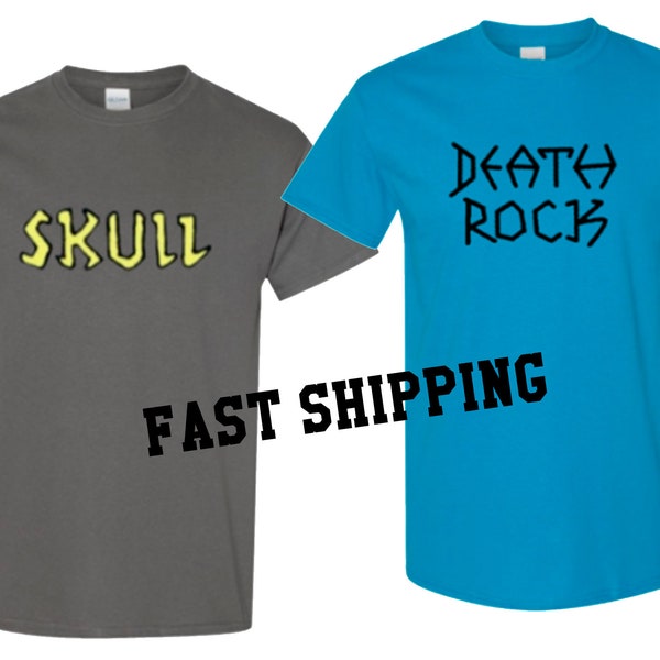 Beavis and Butthead T Shirt Couple's Costume Death Rock / Skull Unisex Fast Shipping!