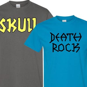 Youth Sizes Soft Cotton Death Rock / Skull Shirt Beavis and Butthead Halloween Costume Size Varies Funny Kids Youth Shirts T-Shirts 90s