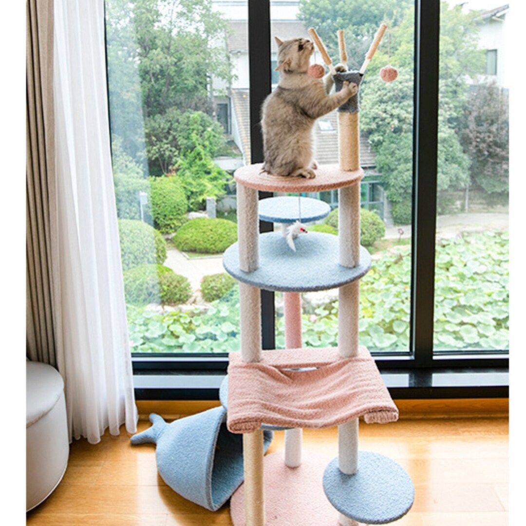 Mermaid Cat Tree Aesthetic Cat Tree Cute Modern Cat Tree Etsy