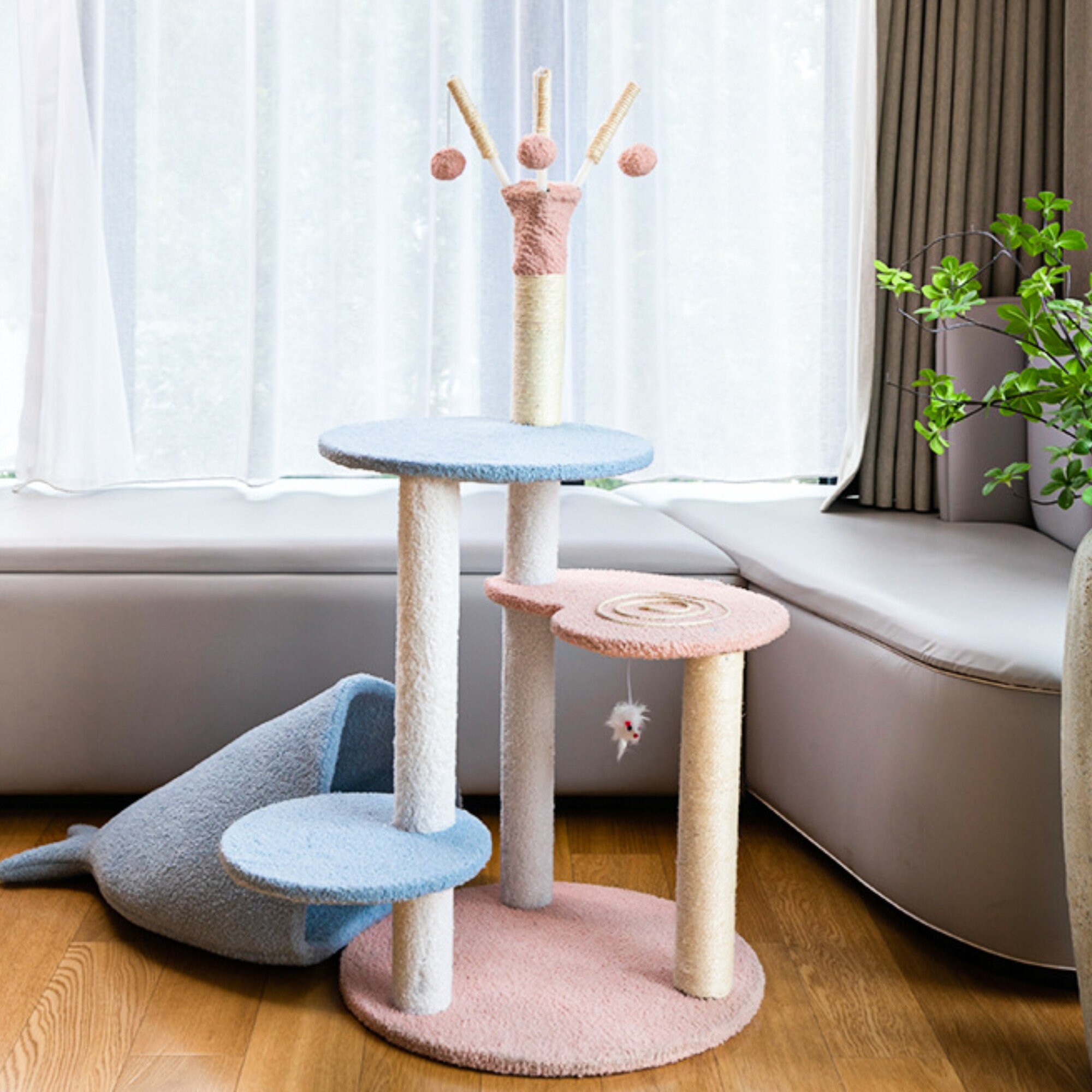 Mermaid Cat Tree Aesthetic Cat Tree Cute Modern Cat Tree Etsy